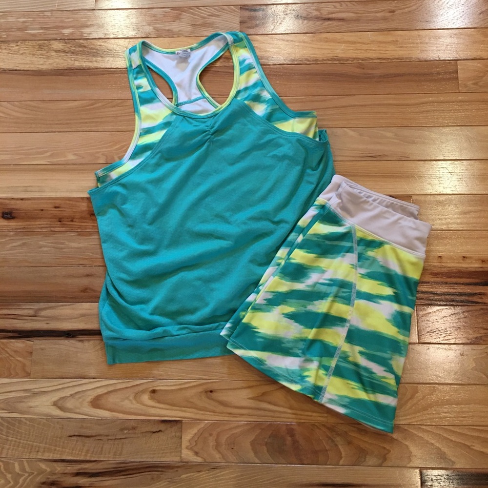 Girls tank and skort matching set